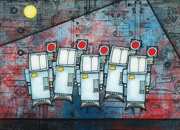 Ted Dutch (1928-2008), Jumping Signallers, 2006