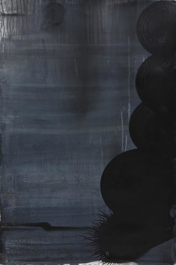 Cruz Jimenez Moon over Creek, 2017 mixed media on paper 121.0 x 79.5 cm