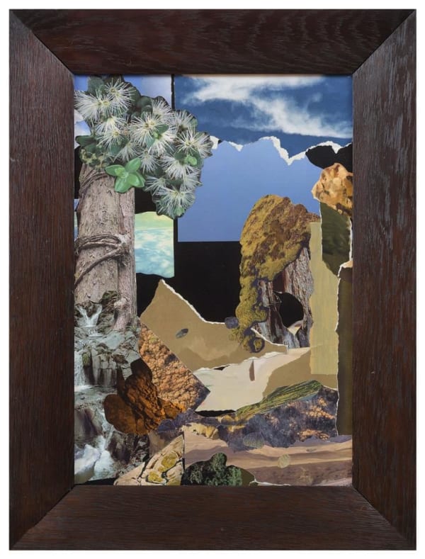 Teresa Hr Lane Here For Ages #3, 2022 Mixed media collage & recycled frame 61.5 x 46.0 cm