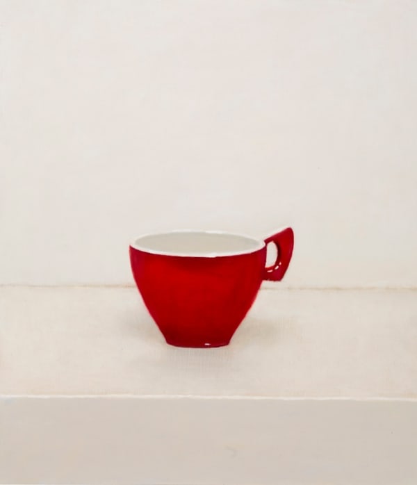 Damien Kurth Red Cup, 2015 Oil on board 40.0 x 35.0 cm