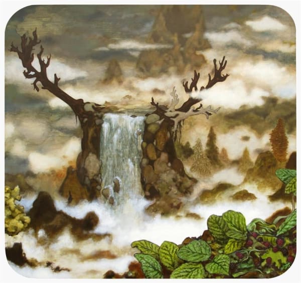 Mark Rodda Antler Falls I, 2014 Oil on board 110.0 x 103.0 cm