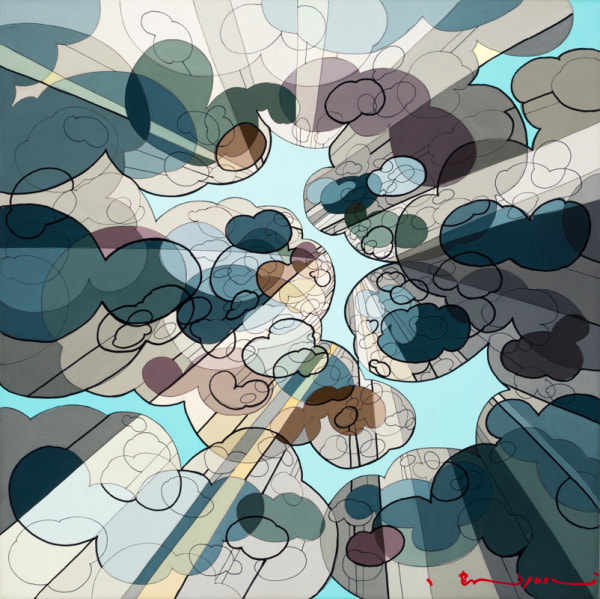 Shintaro & Yoshiko Nakahara Maybe Tomorrow, 2013 Ink and acrylic on canvas 50.0 x 50.0 cm