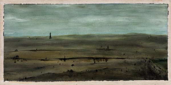 Linda Holloway Sans Frontieres IV, 2016 oil on linen 40.0 x 80.0 cm