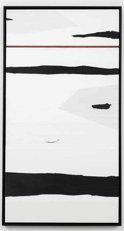 Simon Kaan Untitled 7-16, 2016 oil on board 172.0 x 90.0 x 5.5 cm