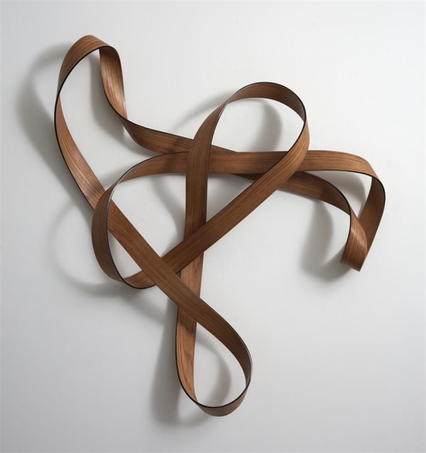 Ray Haydon Manoeuvre V, 2017 carbon fibre, timber veneer 950 x 1170 x 170 mm