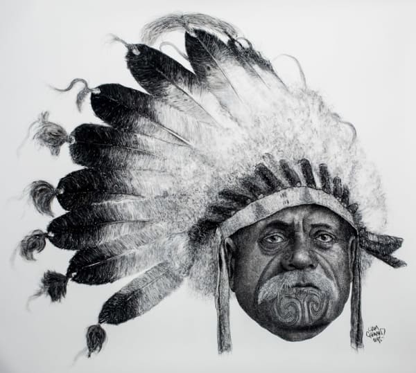 Liam Gerrard Clash of the Titans, 2013 Charcoal on paper 112.0 x 127.0 cm