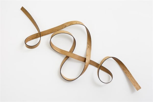 Ray Haydon Open Helix II, 2016 carbon fibre, timber veneer 900 x 2100 x 20 mm