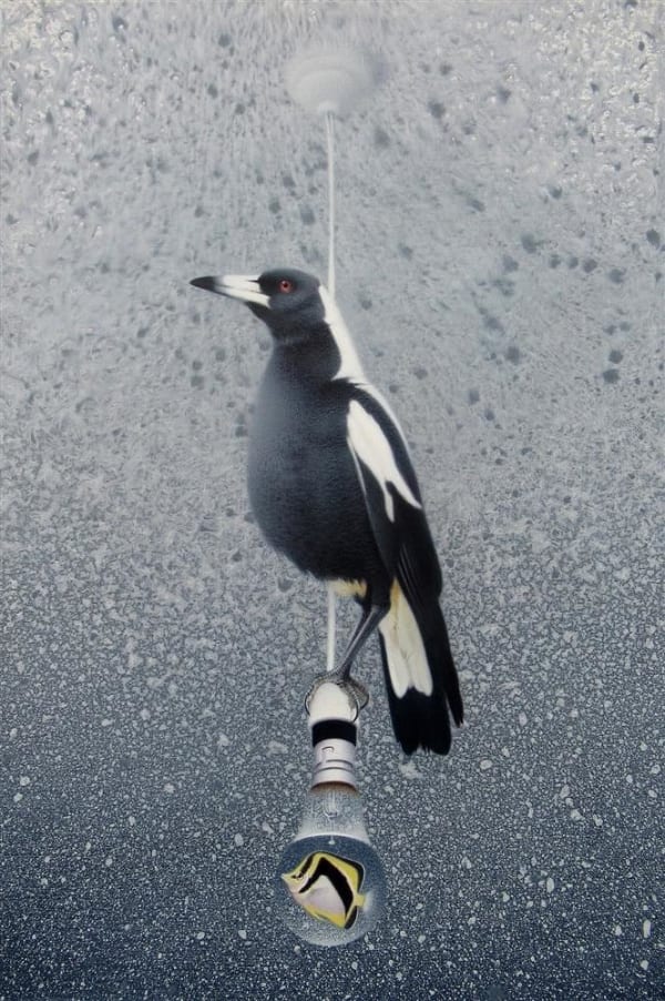 Paul Martinson Black and White Light, 2018 oil on stretched canvas 75.0 x 50.0 cm