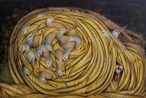 Paul Martinson Predator and Prey, 2009 Acrylic on aluminium 94.0 x 120.0 cm