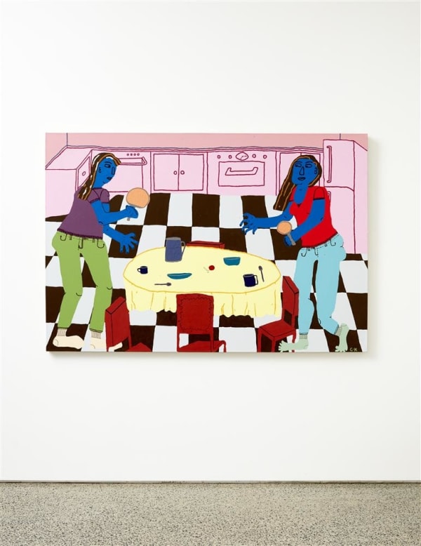 Claudia Kogachi Table Tennis, 2018 acrylic on canvas 120.0 x 175.0 cm