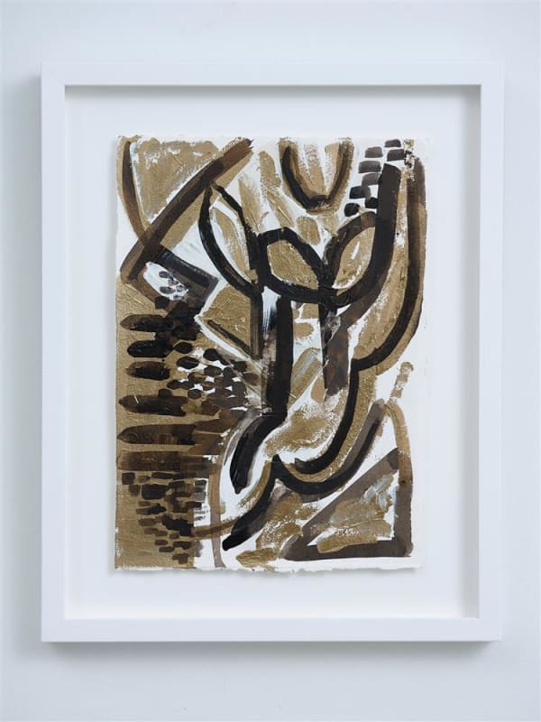 Natasha Wright A Place to Stand 32, 2020 acrylic and ink on paper, framed 520 x 415 mm Edition of 1