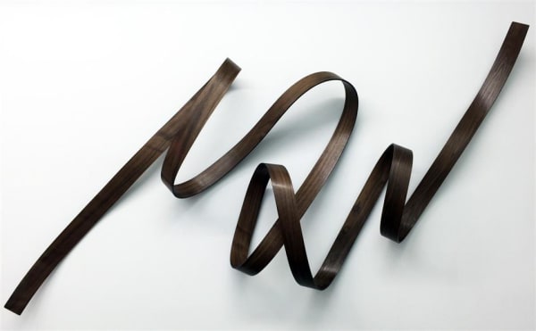 Ray Haydon Open Helix IV, 2016 carbon fibre, timber veneer 1200 x 2000 x 300 mm
