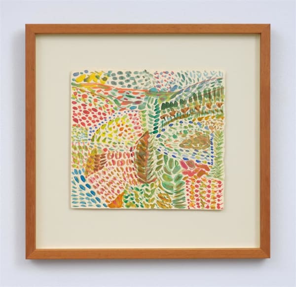 Julia Holderness Jardin botanique (fougère) avec Florence Weir, 2023 watercolour on paper 310 x 320 mm