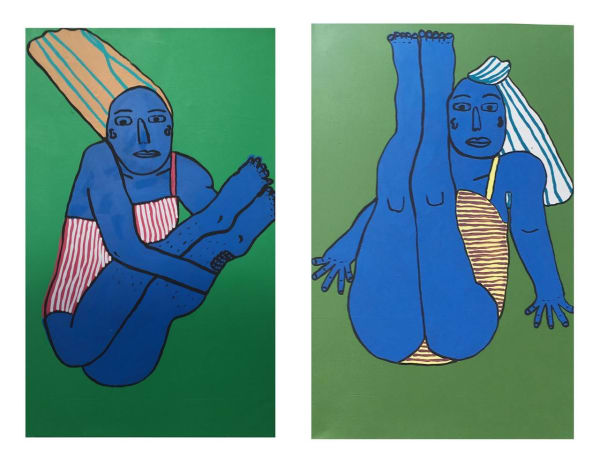 Claudia Kogachi Divers, 2017 acrylic on canvas 105.0 x 67.0 cm