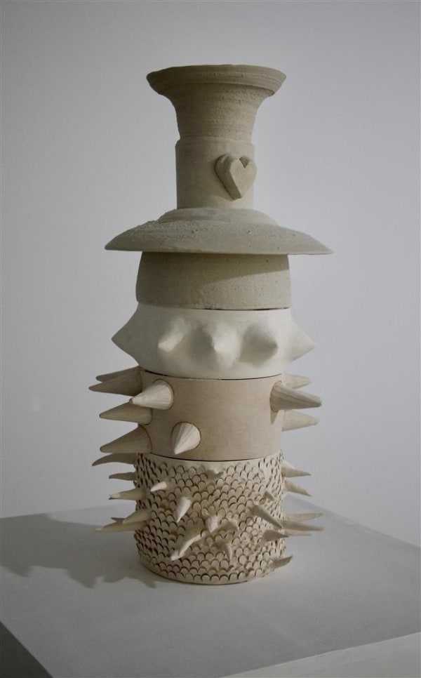 North Madison Cowper Yapper, 2020 various clay bodies 52.0 x 25.0 x 25.0 cm