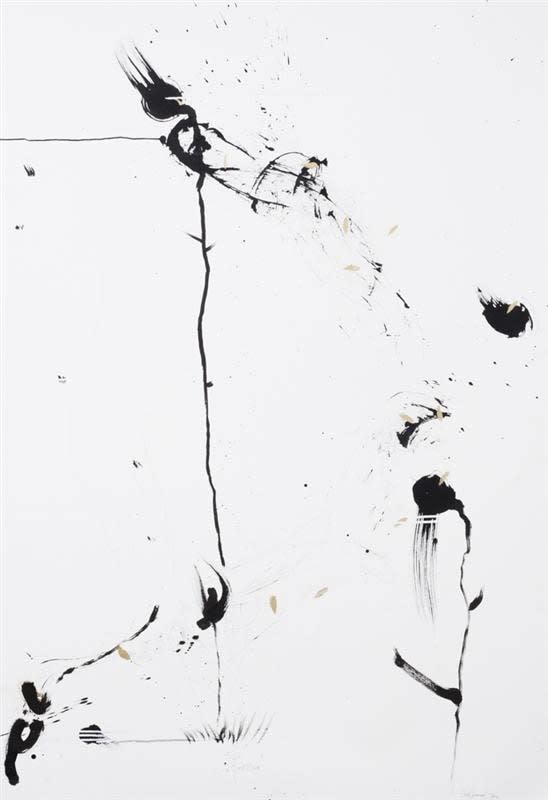 Cruz Jimenez First Bloom, 2016 Mixed media on paper 158.0 x 106.0 cm