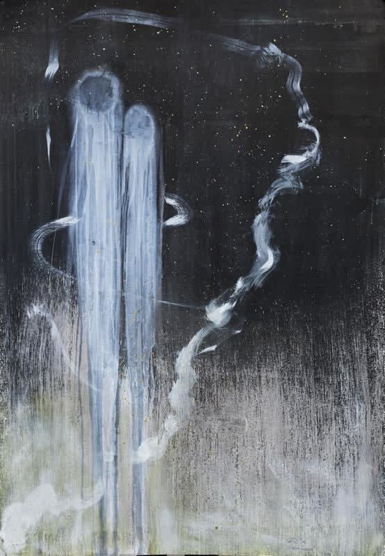 Cruz Jimenez Darting Swallow, 2016 mixed media on paper 158.0 x 118.0 cm