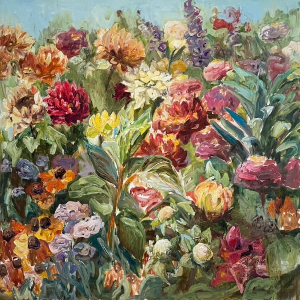 Katherine Throne Summer Collective, 2024 oil on canvas 1200 x 1200 mm