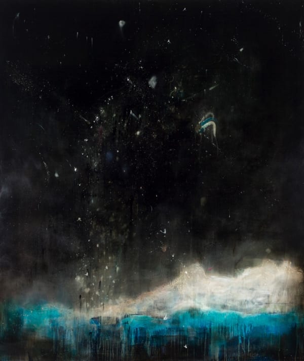 Cruz Jimenez By Twos They Flow, 2015 oil on board 200.0 x 170.0 cm