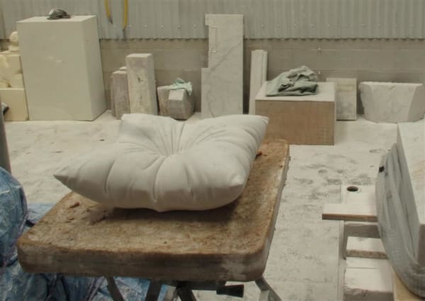 Martin Selman Studio view, 2013 Carrara marble