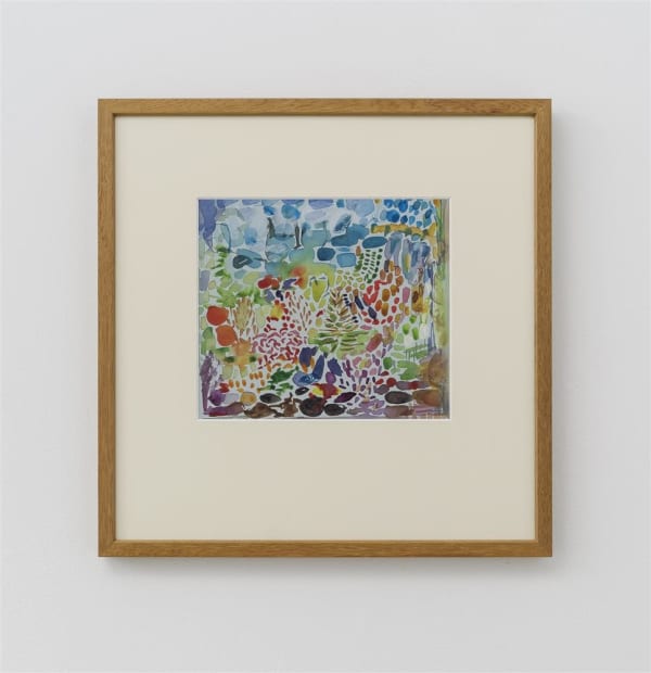 Julia Holderness View to Vence with Florence Weir, 2022 watercolour on paper 365 x 360 mm