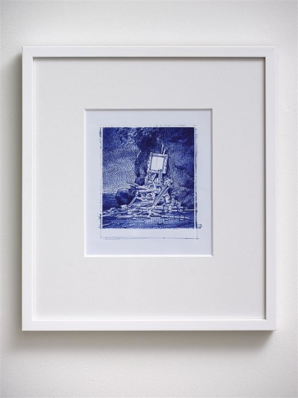 Stephen Ellis Study III, 2020 ballpoint pen on paper 36.5 x 39.5 cm