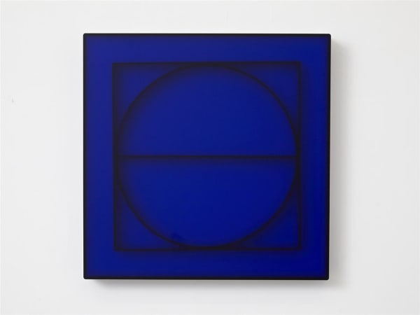 Karyn Taylor, Square Circle Halved - Blue, 2019