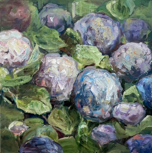 Katherine Throne Moody Blues II, 2024 oil on canvas 500 x 500 mm