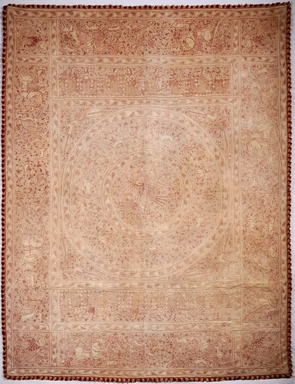 Colcha Indo-Portuguesa , India, Bengali (?), 1º quarto séc. XVII