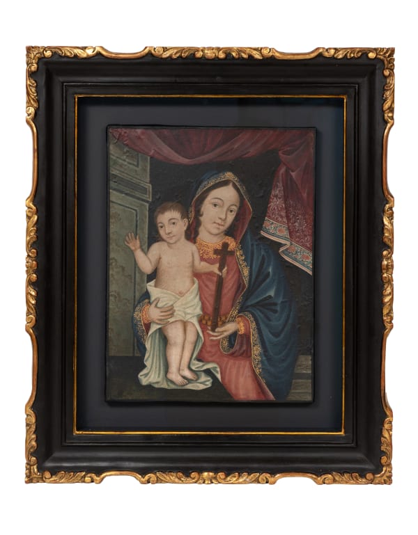 Nossa Senhora com o Menino e uma Cruz , Sul da China, c. 1770-1800