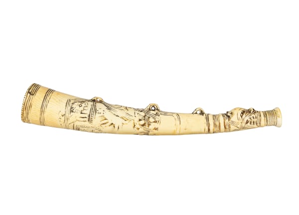 Olifante Sapi-português com o Brasão Real Português e a Cruz da Ordem de Cristo , Serra Leoa, c. 1490-1530