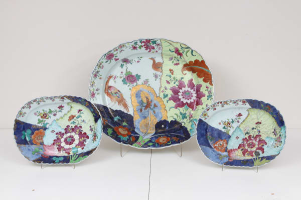 Par de Travessas "Folha de Tabaco", Dinastia Qing, reinado Qianlong (1736-1795)