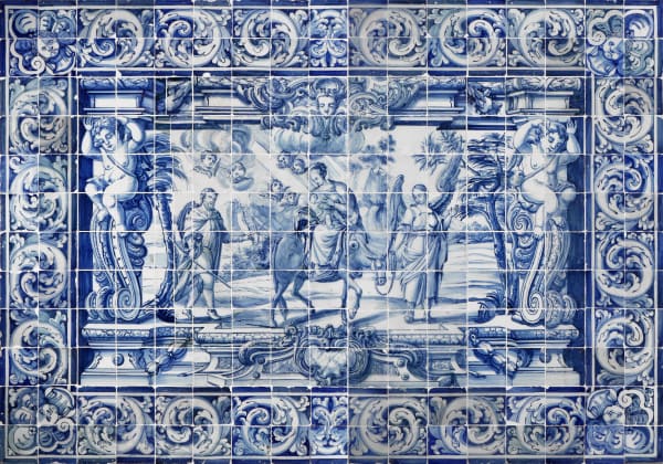 Painel de Azulejo - Fuga para o Egipto, Portugal, séc. XVIII (1ª metade)