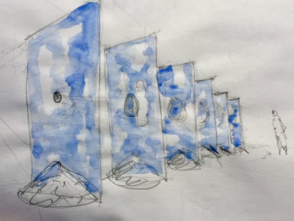 Jorge Otero-Pailos (Spain/US), Far Above: View from Cornell university ofCayuga Lake , 2019