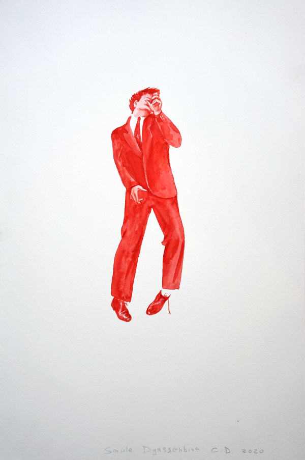 Saule Dyussenbina (Kazakhstan), Homage to Robert Longo: Men in the Cities (1980) 5, 2020