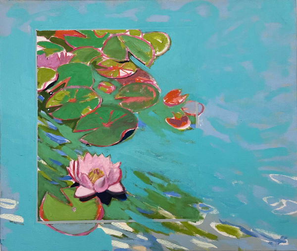 Mizue Sawano (Japan) Pink Water Lily, 1980 Oil on linen 24 x 28 in 61 x 71.1 cm