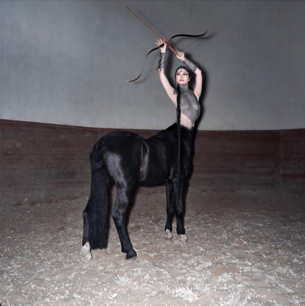 Aya Shalkar (Kazakhstan/US), MERGEN I - A photo reconstruction of the archer centaur Mergen, discovered at a burial site near the Tarbagatai mountain range, dated to the 6th century CE. The site is believed to belong to the Peri civilization that once inhabited the region. Mergen was, 2025