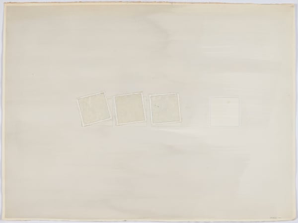 Bilgé (Turkey/US) Between the Acts, 1977 Mixed media on paper 24 1/4 x 31 7/8 in (framed) 61.6 x 81 cm