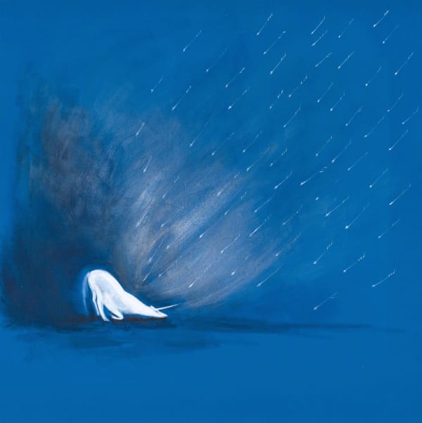 Emma Kathleen Hepburn Ferrer (Italy/US) Surrender, 2025 Silk pigments on cotton 39 3/8 x 39 3/8 in 100 x 100 cm