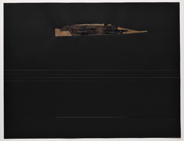 Bilgé (Turkey/US), Line Plus Time Plus Torn #2, 1975