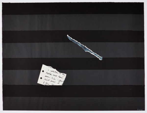 Bilgé (Turkey/US), Line + Time + Torn #3, 1976