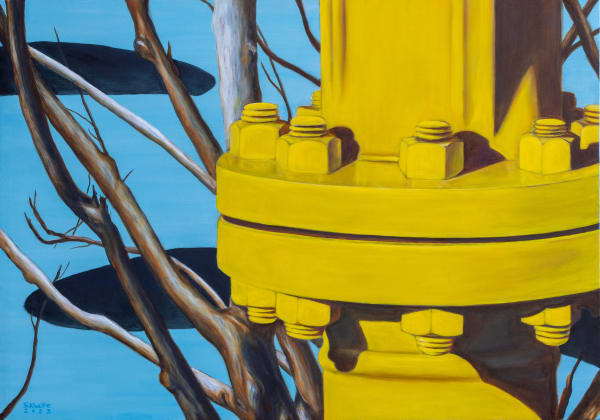 Sadegh Khalife, Black Trace 6, 2023