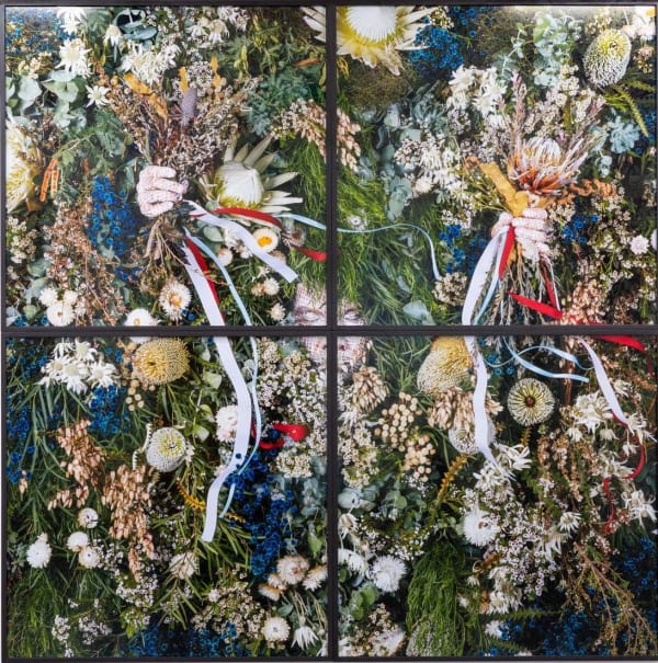 Christian Thompson, Good Country (Flower Wall), 2021