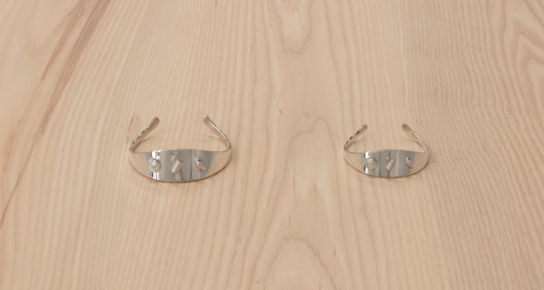 Fiona Abicare, Rings (cuff & napkin), 2025