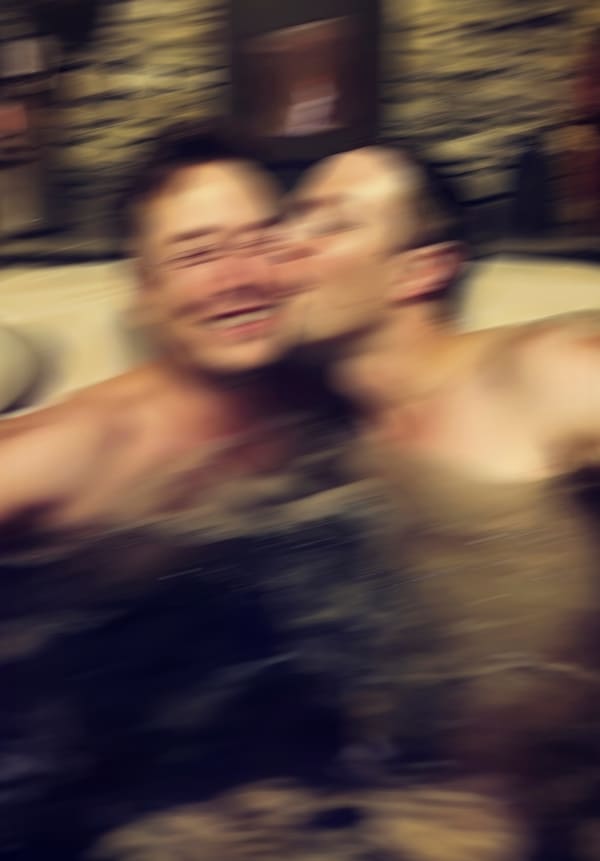 Lauren Dunn, Kissing in the Sauna, 2024