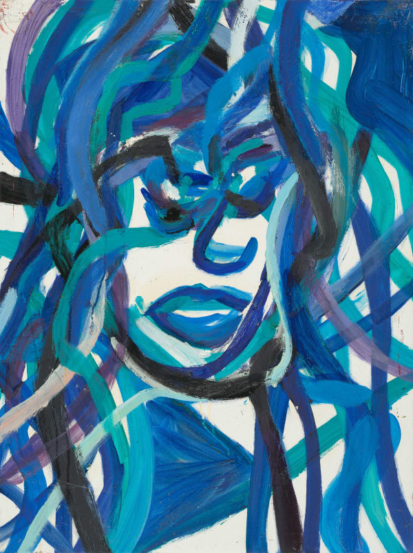 Maria Zerres, Himmel und Erde- Blaue Frau, 1995