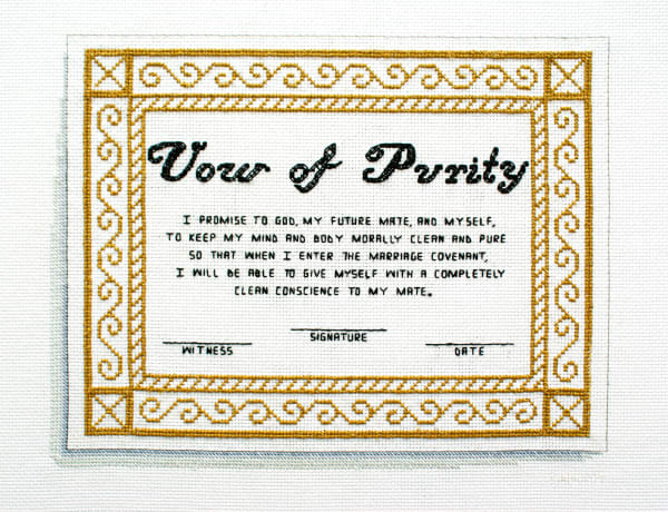 Katrina Majkut, Vow of Purity Certificate, 2024
