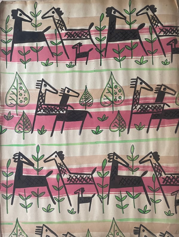 Annemarie Scherer H., Stoffentwurf / Fabric Design, 1940