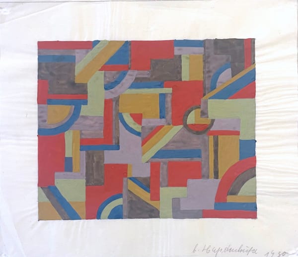 Annemarie Scherer H., Stoffentwurf / Fabric Design, 1930