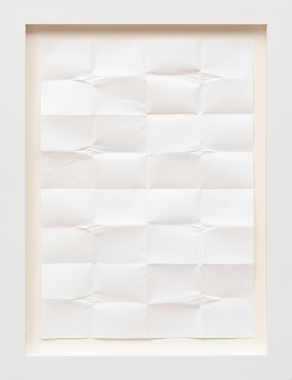 Martin Creed, Work No. 934 A sheet og paper folded up and unfolded, 2008